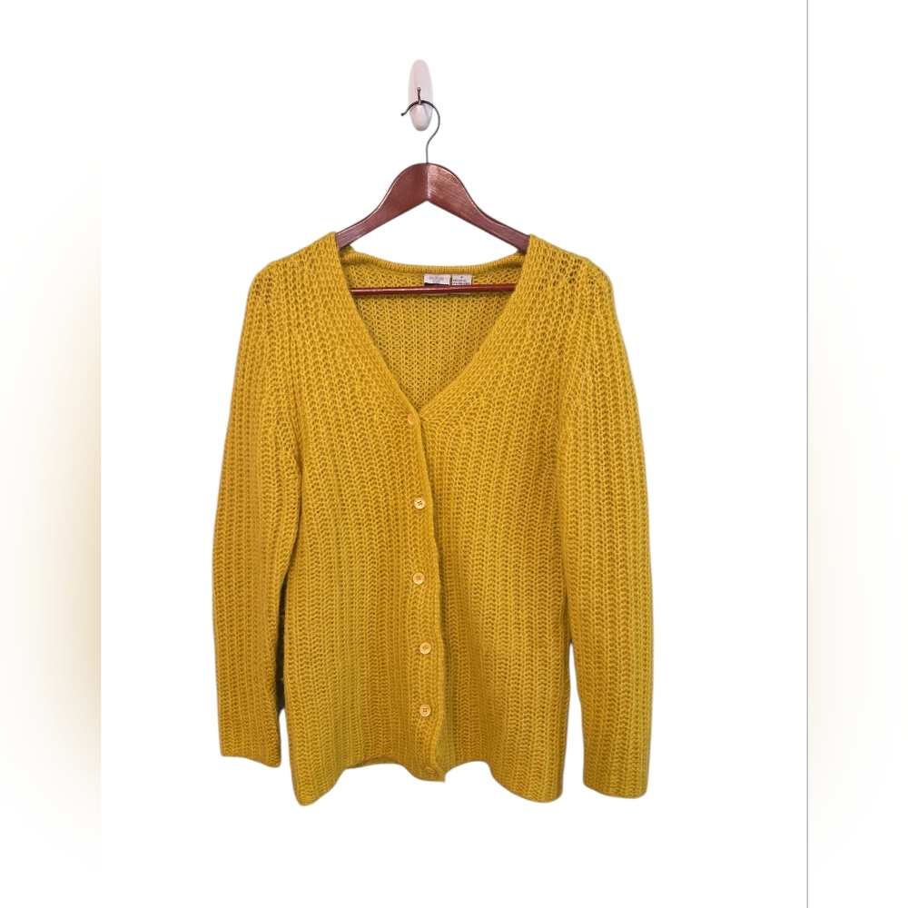 Vintage Cignal Scotland Wool Mohair Sweater Cardigan Womens‎ M Cozy Cottagecore